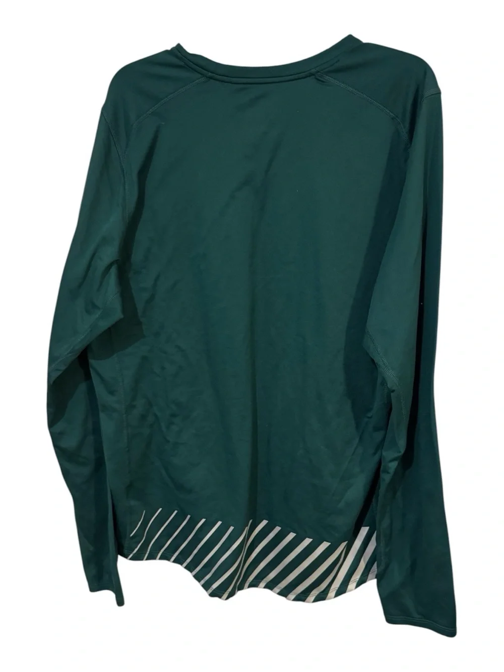 Nike Flash Miler Dri-FIT Men XL Green Reflective Long Sleeve Running Shirt